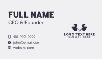 Dumbbells Business Card example 1