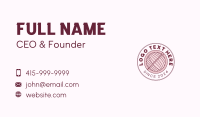 Artisanal Stitching Yarn Business Card Design