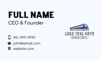 Bullet Train Transportation Business Card Design