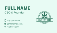 Marijuana Cannabis Badge Business Card