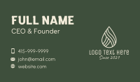 Spa Healing Oil  Business Card Design