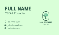 Tree Planting Organic Business Card