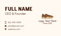 Brown Shoe Business Card Design