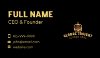 Gold Gaming Knight Business Card