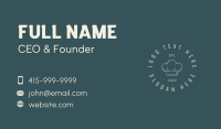 Chef Hat Cuisine Business Card