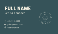 Chef Hat Cuisine Business Card Design