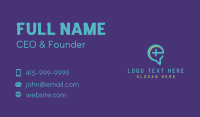 Medical Chat Bubble  Business Card