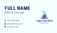 Coral Reef Droplet  Business Card Design