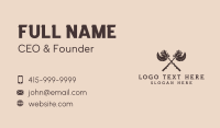Medieval Axe Rose Business Card