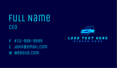 Race Car Automobile Business Card