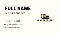 Machinery Excavator Backhoe Business Card
