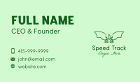 Green Bat Marijuana Business Card