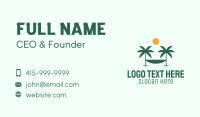 Beach Palm Hammock Business Card