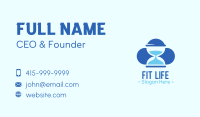 Blue Hourglass Business Card