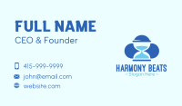 Blue Hourglass Business Card