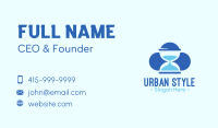 Blue Hourglass Business Card