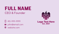 Purple Dark Castle  Business Card Design