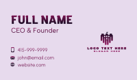 Purple Dark Castle  Business Card