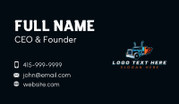 Logistics Flaming Truck Business Card