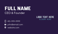 Futuristic Cyber Tech Business Card