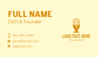 Volleyball Trophy Cup  Business Card Design