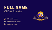 Volleyball Crown Championship Business Card