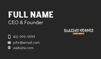 Handwritten Apparel Wordmark Business Card Image Preview