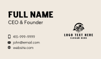 Backhoe Construction Contractor Business Card