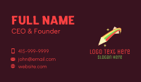 Shooting Star Pencil Business Card