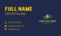 Lightning Cloud Electrician Business Card