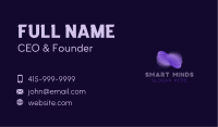 Purple Abstract Butterfly  Business Card Design