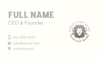 Elegant Lion Mane Business Card Design