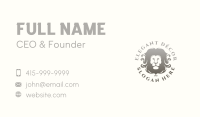 Elegant Lion Mane Business Card Image Preview