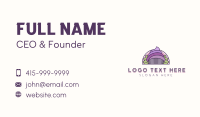 Natural Taro Cupcake Business Card