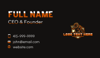 Triceratops Dinosaur Shield Business Card