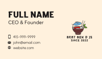Fish Rice Bowl Food Business Card