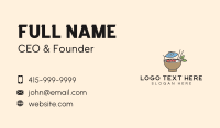Fish Rice Bowl Food Business Card