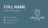 Hexagon Stopwatch Timer  Business Card Design