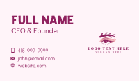 Natural Eyebrow Cosmetics Business Card Design