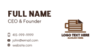 Coffee Mug Document Business Card
