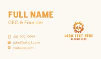 Skull Fire Gamer Business Card Design