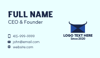 Blue Horns Mail Business Card