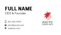 Spiky Mohawk Hairstyle  Business Card