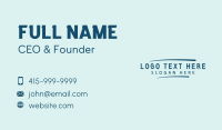 Handwriting Business Wordmark Business Card