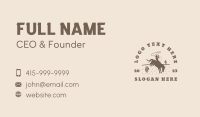 Horseback Riding Business Card example 1