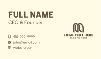 Corporate Business Letter M Business Card