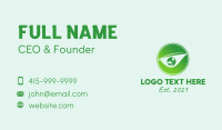 Green Eye Emblem  Business Card Design