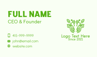 Green Cow Plant  Business Card Design