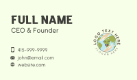 Hands Planet Globe Business Card