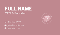 Fashion Beauty Lettermark Business Card